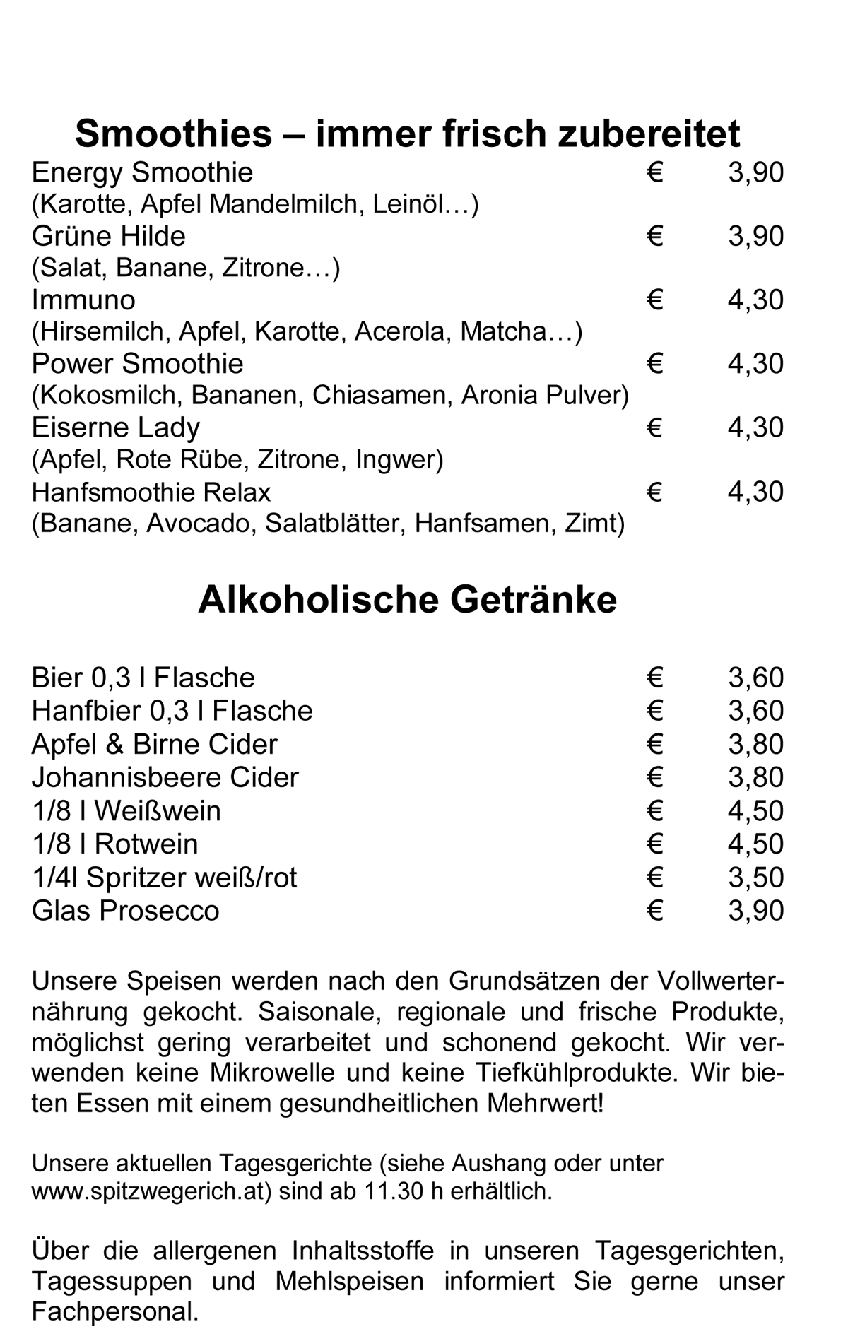 Speisekarte Spitzwegerich Leibnitz - Seite 4